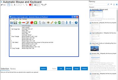 Automatic Mouse and Keyboard - Flamory bookmarks and screenshots