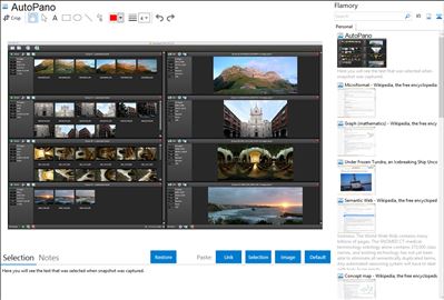AutoPano - Flamory bookmarks and screenshots
