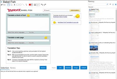 Babel Fish - Flamory bookmarks and screenshots