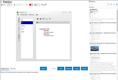 Babiloo - Flamory bookmarks and screenshots