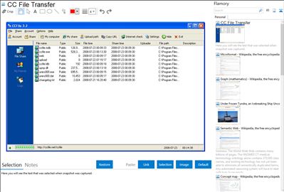 CC File Transfer - Flamory bookmarks and screenshots