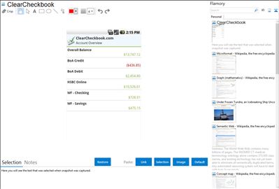ClearCheckbook - Flamory bookmarks and screenshots