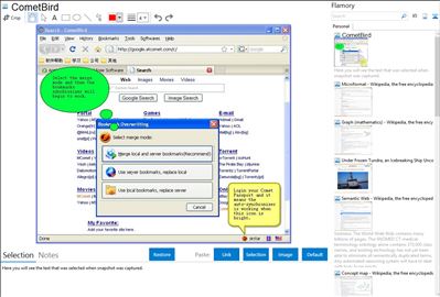 CometBird - Flamory bookmarks and screenshots
