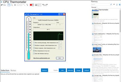 CPU Thermometer - Flamory bookmarks and screenshots