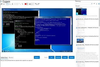 Cygwin - Flamory bookmarks and screenshots