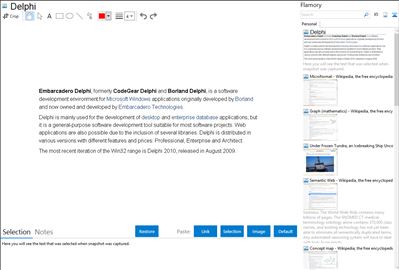 Delphi - Flamory bookmarks and screenshots