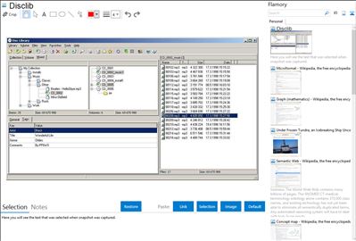 Disclib - Flamory bookmarks and screenshots