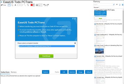 EaseUS Todo PCTrans - Flamory bookmarks and screenshots