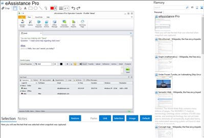 eAssistance Pro - Flamory bookmarks and screenshots