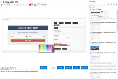 Easy Opt-ins - Flamory bookmarks and screenshots