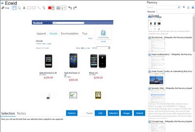 Ecwid - Flamory bookmarks and screenshots