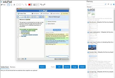 eduPad - Flamory bookmarks and screenshots