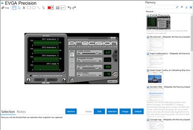 EVGA Precision - Flamory bookmarks and screenshots