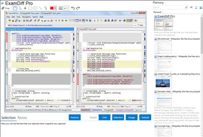 ExamDiff Pro - Flamory bookmarks and screenshots