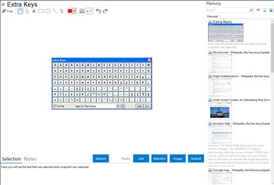 Extra Keys - Flamory bookmarks and screenshots