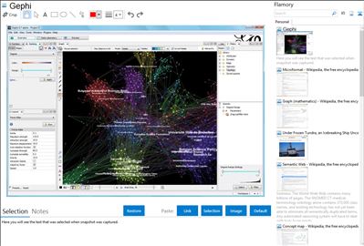 Gephi - Flamory bookmarks and screenshots