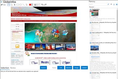 GlobeInfos - Flamory bookmarks and screenshots