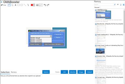 GMABooster - Flamory bookmarks and screenshots