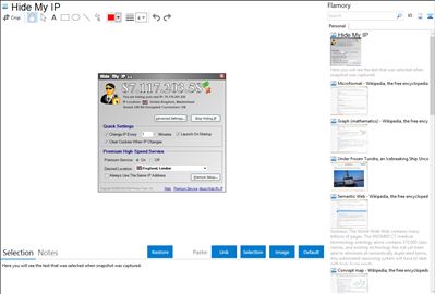 Hide My IP - Flamory bookmarks and screenshots