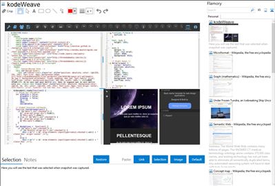 kodeWeave - Flamory bookmarks and screenshots