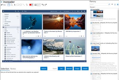 Inoreader - Flamory bookmarks and screenshots