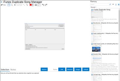 iTunes Duplicate Song Manager - Flamory bookmarks and screenshots