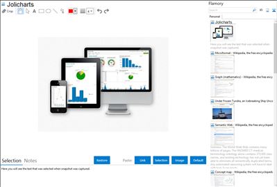 Jolicharts - Flamory bookmarks and screenshots