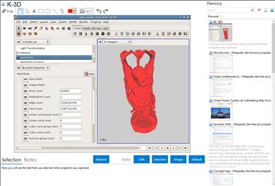 K-3D - Flamory bookmarks and screenshots