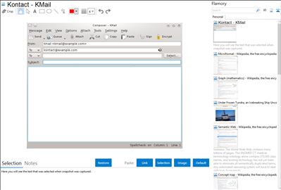 Kontact - KMail - Flamory bookmarks and screenshots