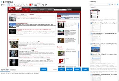 Liveleak - Flamory bookmarks and screenshots