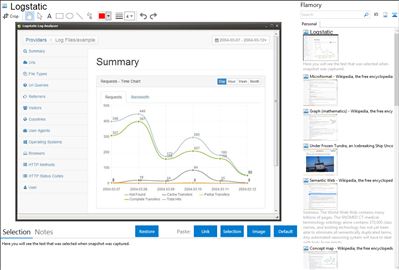 Logstatic - Flamory bookmarks and screenshots