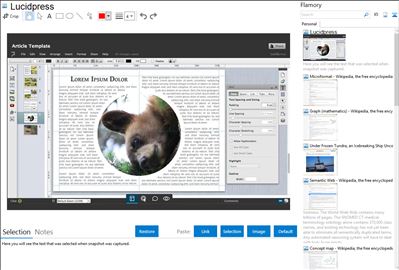 Lucidpress - Flamory bookmarks and screenshots