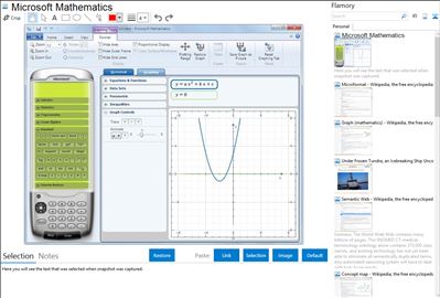 Microsoft Mathematics - Flamory bookmarks and screenshots