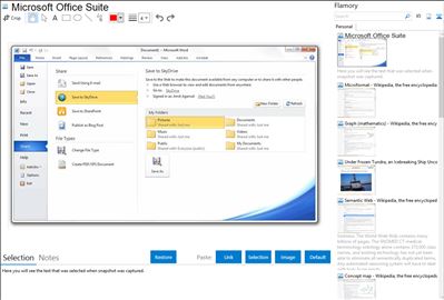 Microsoft Office Suite - Flamory bookmarks and screenshots