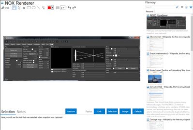 NOX Renderer - Flamory bookmarks and screenshots