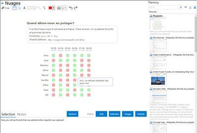 Nuages - Flamory bookmarks and screenshots