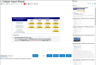 Outlook Import Wizard - Flamory bookmarks and screenshots