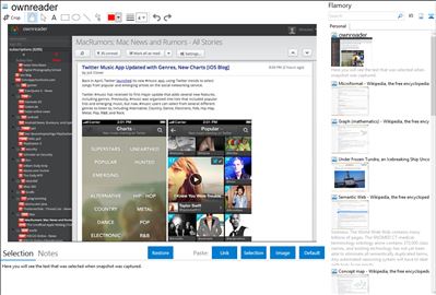 ownreader - Flamory bookmarks and screenshots