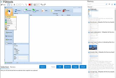 P2ktools - Flamory bookmarks and screenshots
