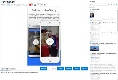 Pathshare - Flamory bookmarks and screenshots