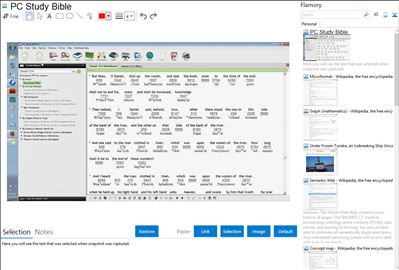 PC Study Bible - Flamory bookmarks and screenshots