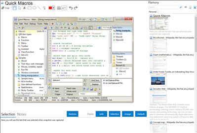 Quick Macros - Flamory bookmarks and screenshots