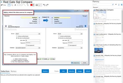 Red Gate Sql Compare - Flamory bookmarks and screenshots