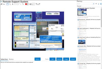 Remote Support System - Flamory bookmarks and screenshots