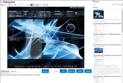 Samurize - Flamory bookmarks and screenshots