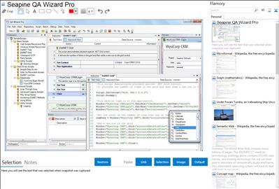 Seapine QA Wizard Pro - Flamory bookmarks and screenshots