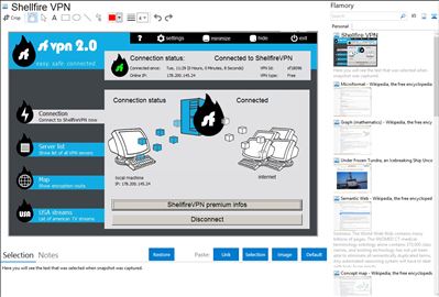 Shellfire VPN - Flamory bookmarks and screenshots