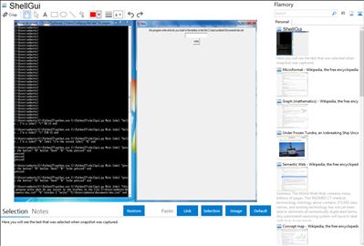 ShellGui - Flamory bookmarks and screenshots
