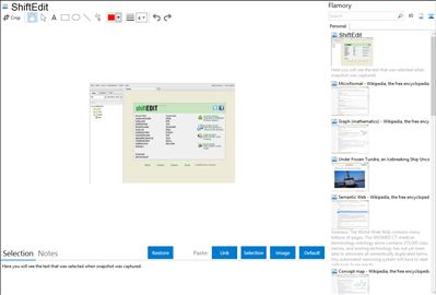 ShiftEdit - Flamory bookmarks and screenshots