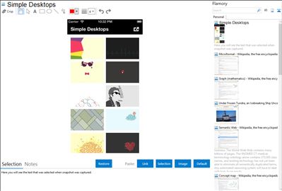 Simple Desktops - Flamory bookmarks and screenshots